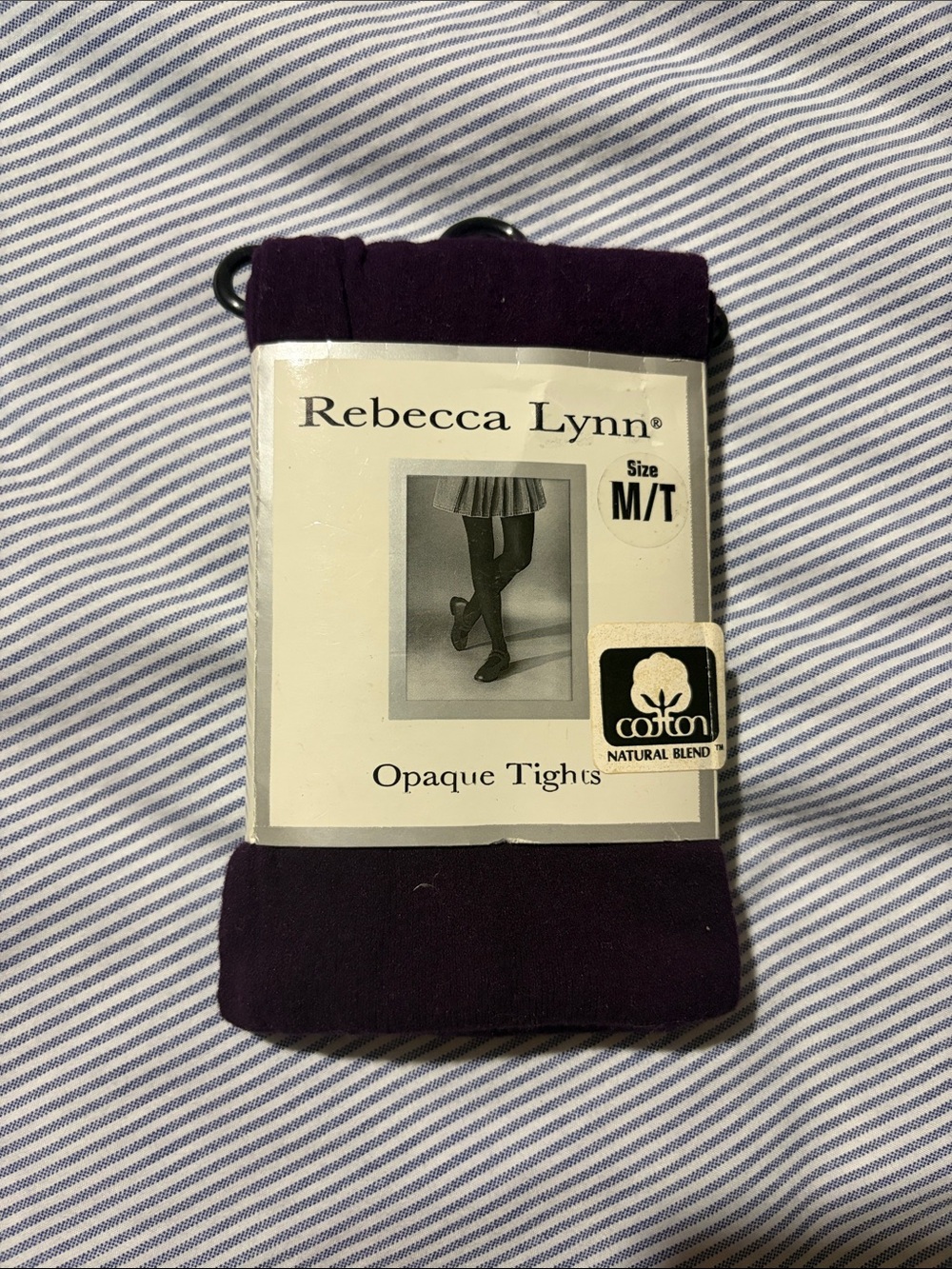 Rebecca Lynn Opaque Tights - Deep Plum
